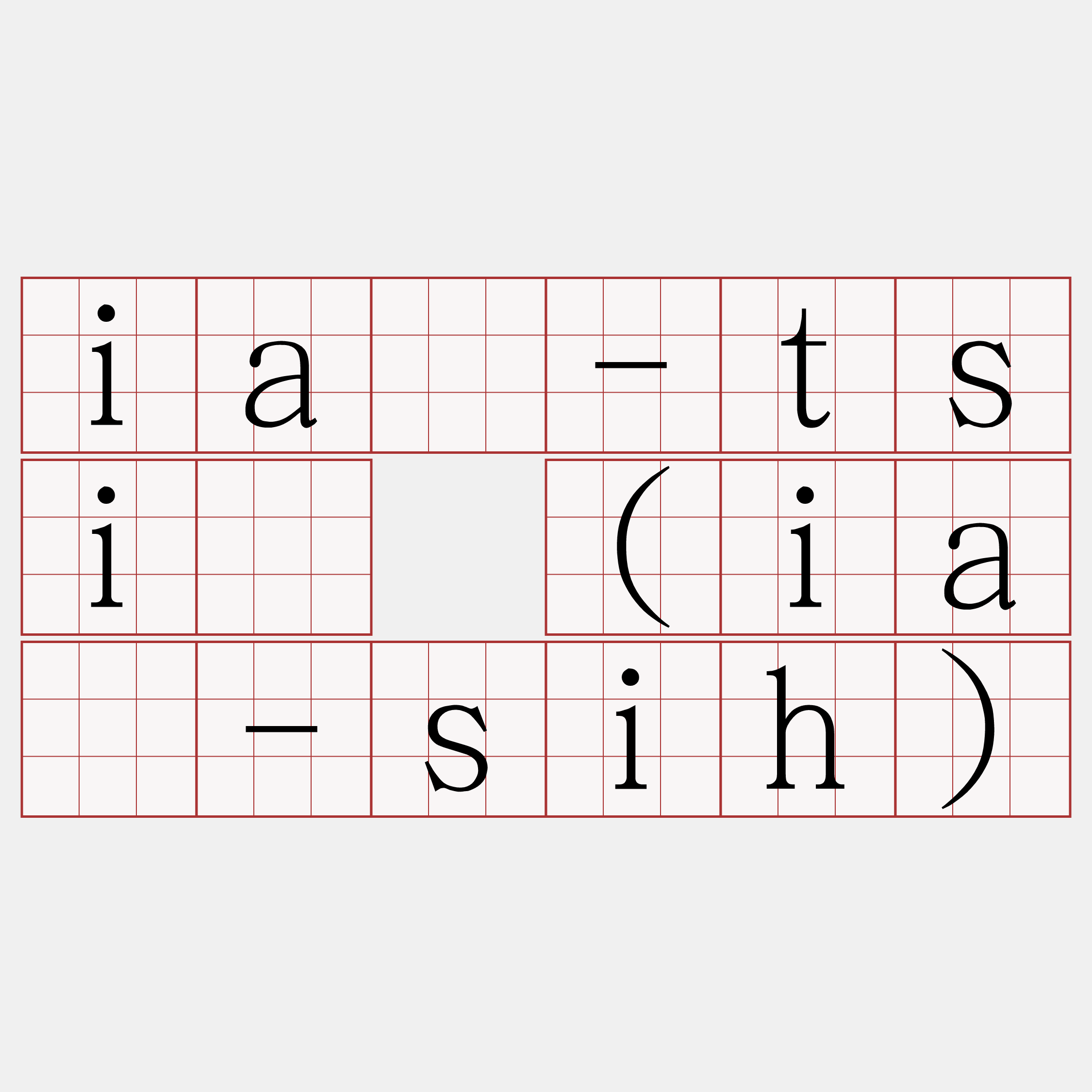 iâ-tsí (iá-sih)